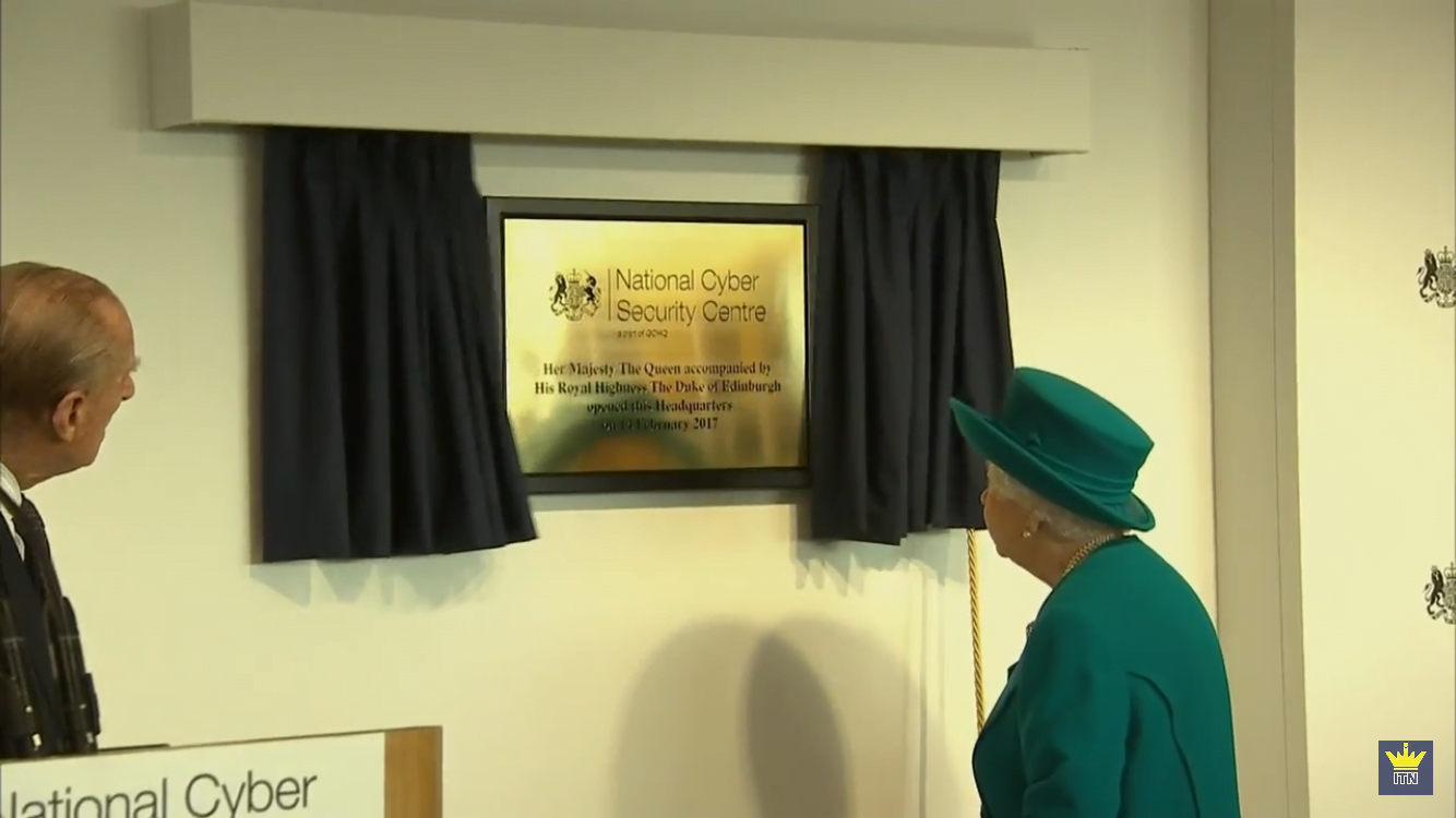 Queen Opening Cyber Centre With Whaleys Curtains