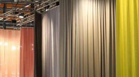 colourful stage curtains